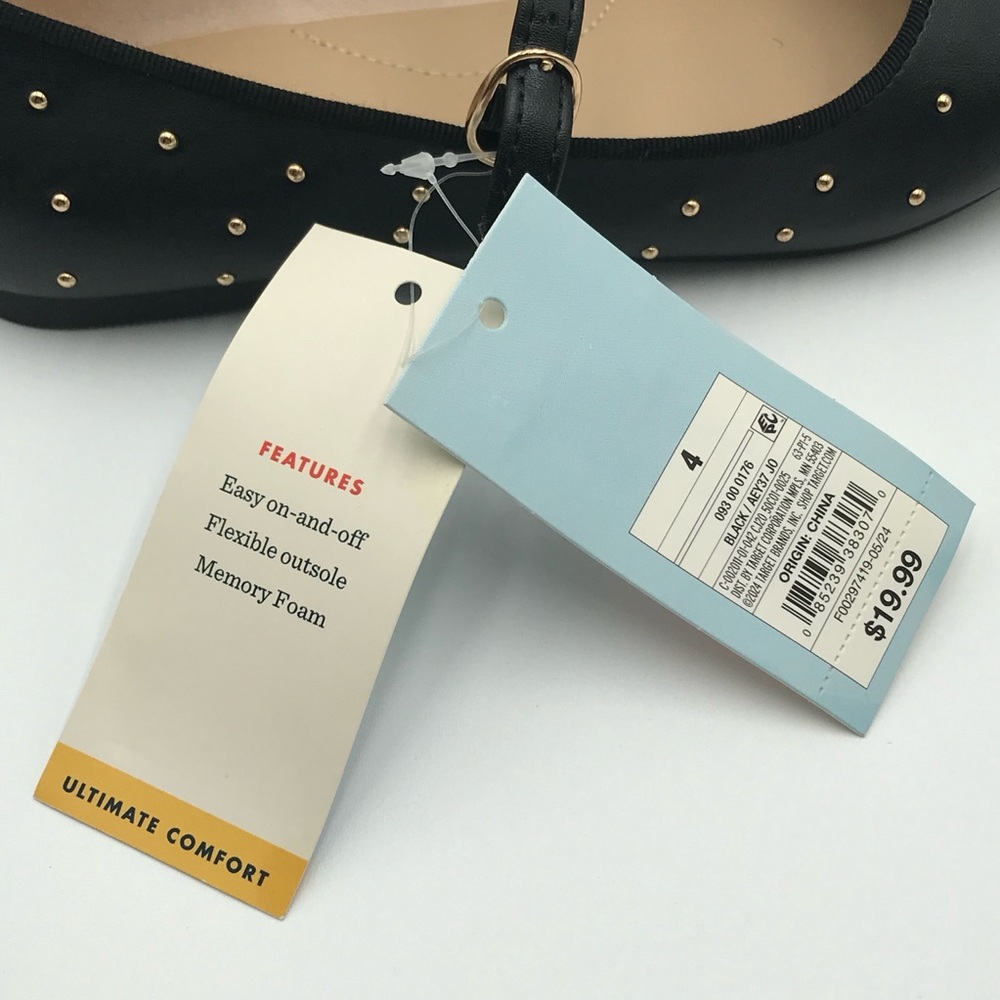 BNWT Cat & Jack Mary Jane Studded Flats - Picture 11 of 11